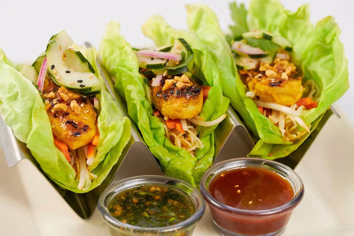 Asian Chicken Lettuce Wrap Tacos - The Cheesecake Factory Menu Prices 2026